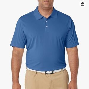 Amazon Essentials Men's Regular-Fit Quick-Dry Golf Polo Shirt Blue